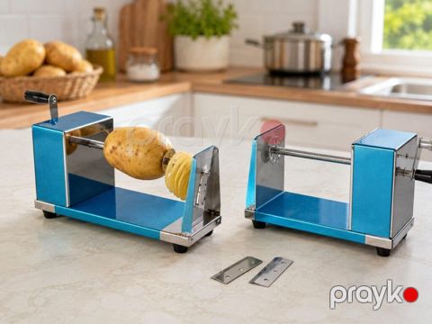 Paslanmayan kartofu cipsi edən aləti Kartof Kəsici (Spiral Slicer) — Bakı