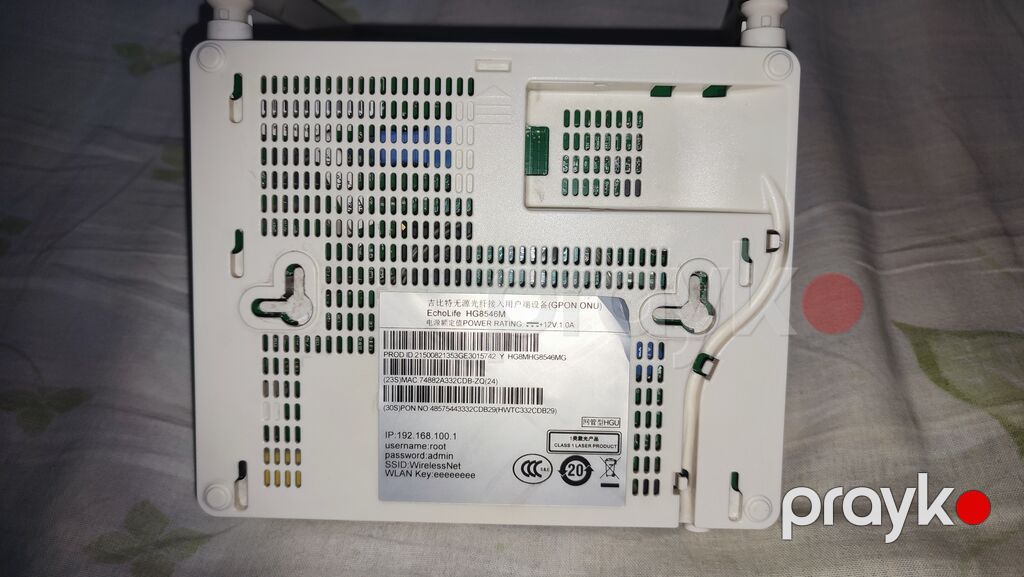 Huawei EchoLife HG6548M Gpon ONU router - İki güclü Wi‑Fi anteni ilə — Şəbəkə və server avadanlığı, Bakı (3)