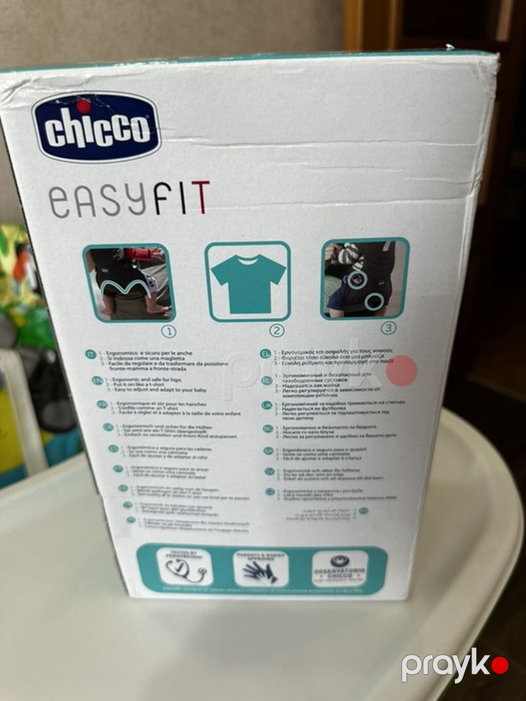 Chicco EasyFit uşaq daşıyıcısı. Yenidir istifadə olunmayıb. - Yaş — Avtokresloları, Bakı (3)