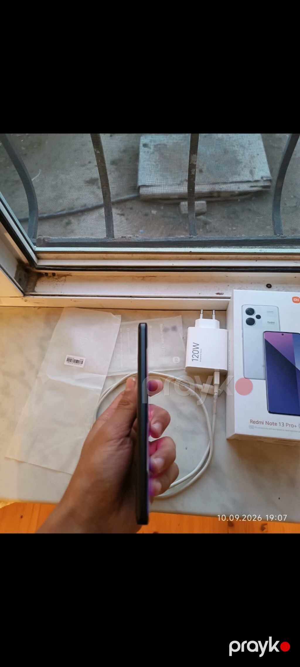 Redmi Note 13 Pro+, 256 GB, rəng - Qara, Barmaq izi, İki sim kartlı, Sənədlərlə — Xiaomi, Bakı (5)