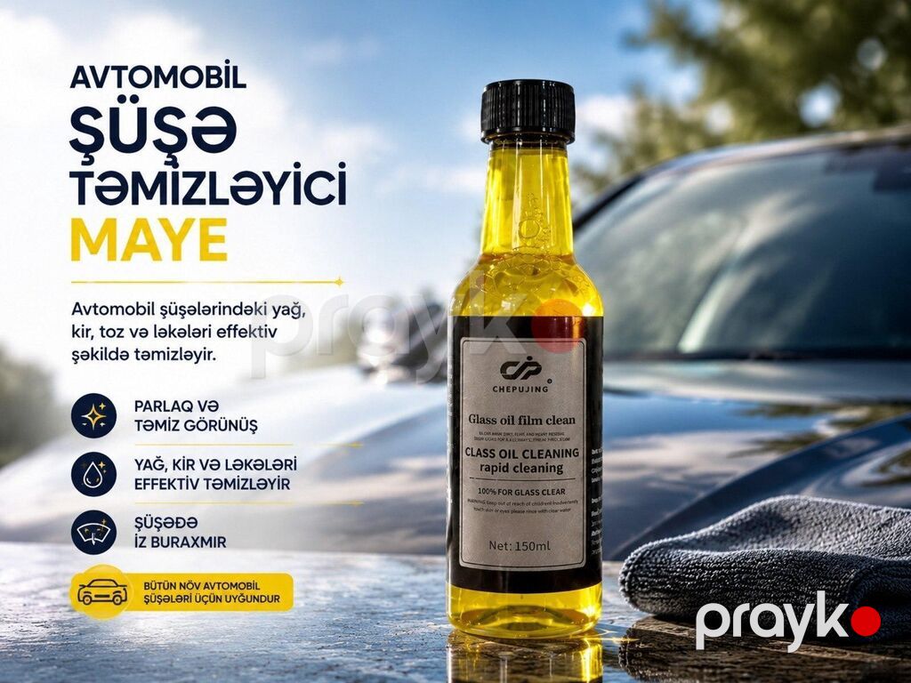 180 ml şüşə təmizləyici mayə Chepuing Glass Oil Cleaning, şüşə — Yağlar və texniki mayelər, Bakı (4)