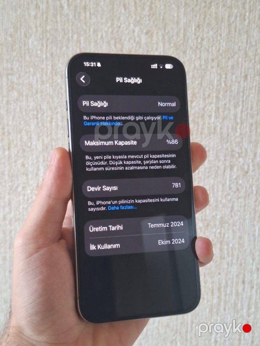 Apple iPhone 15 Pro Max Natural Titanium 256GB/8GB — Smartfonlar, Bakı (8)