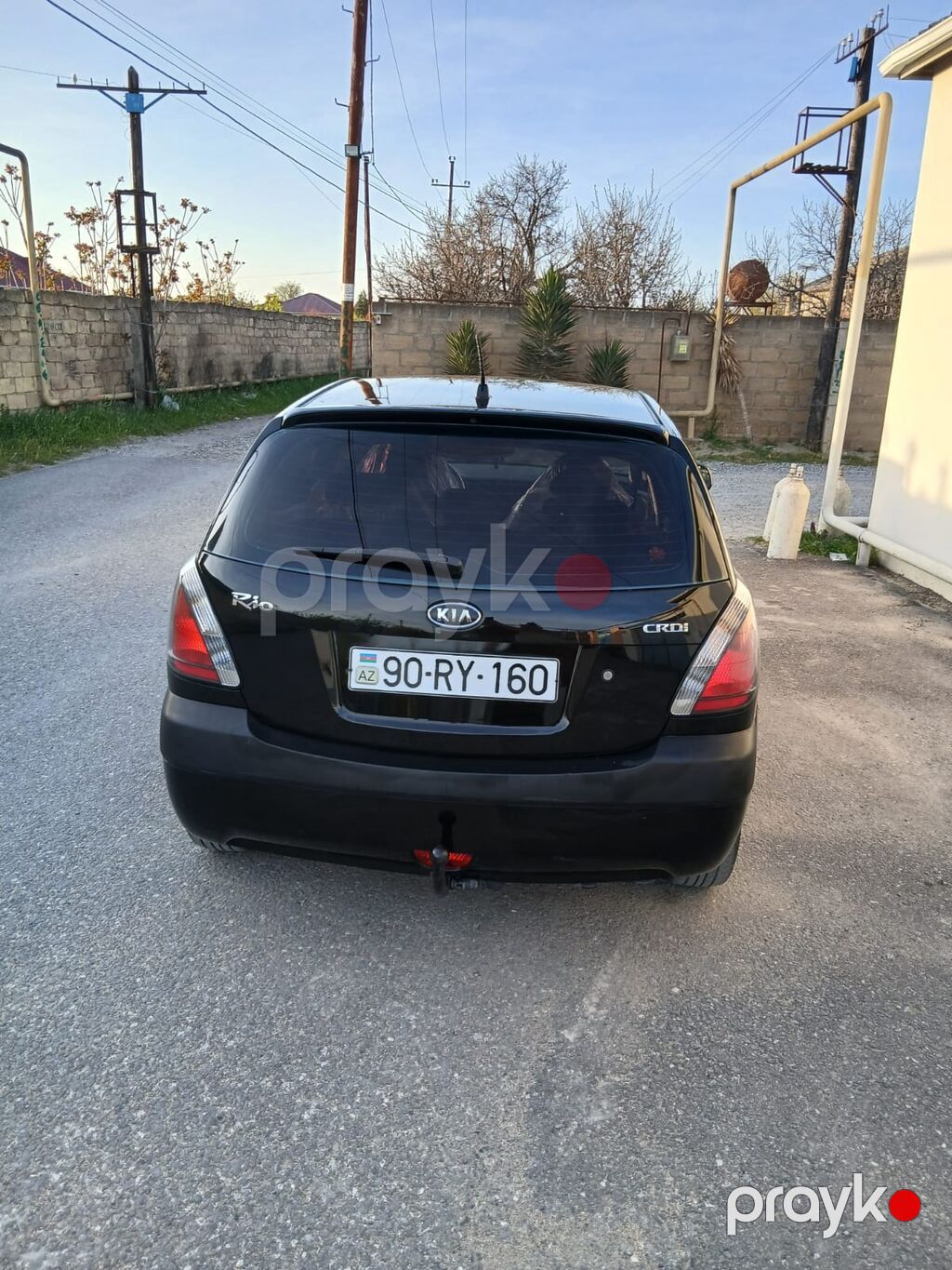 Kia Rio CRDi, qara rəng, hetçbek .maşin arxa sağ qapıdan başqa — Avtomobillər, Bakı (2)