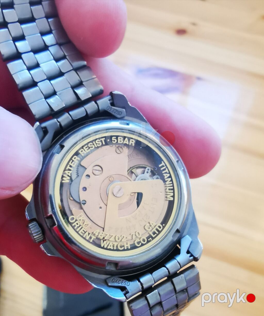 Orient Mechanical Titanium qol saatı - Korpus və qolbaq: titan — Qol saatları, Gəncə (3)