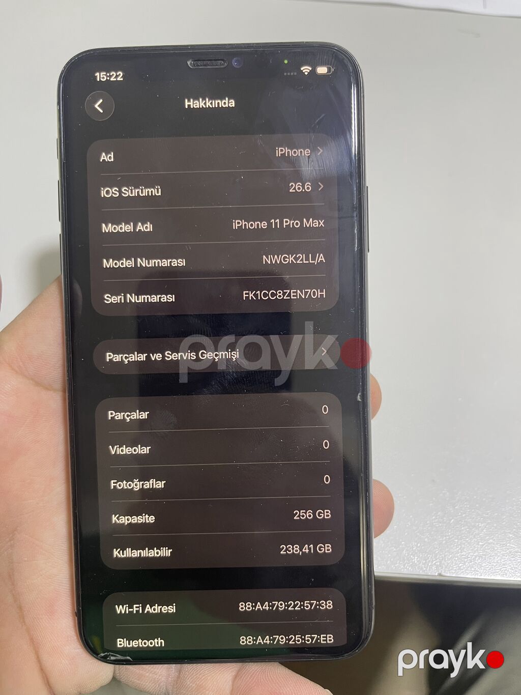 IPhone 11 Pro Max, 256 GB, Matte Space Gray, Face ID — Apple iPhone, Lənkəran (2)