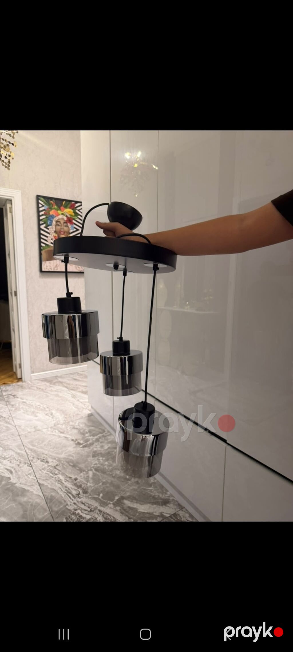 Çılçıraq, 3 lampa, Metal — Tavan is?qlar? v? cilc?raqlar, Bakı (4)