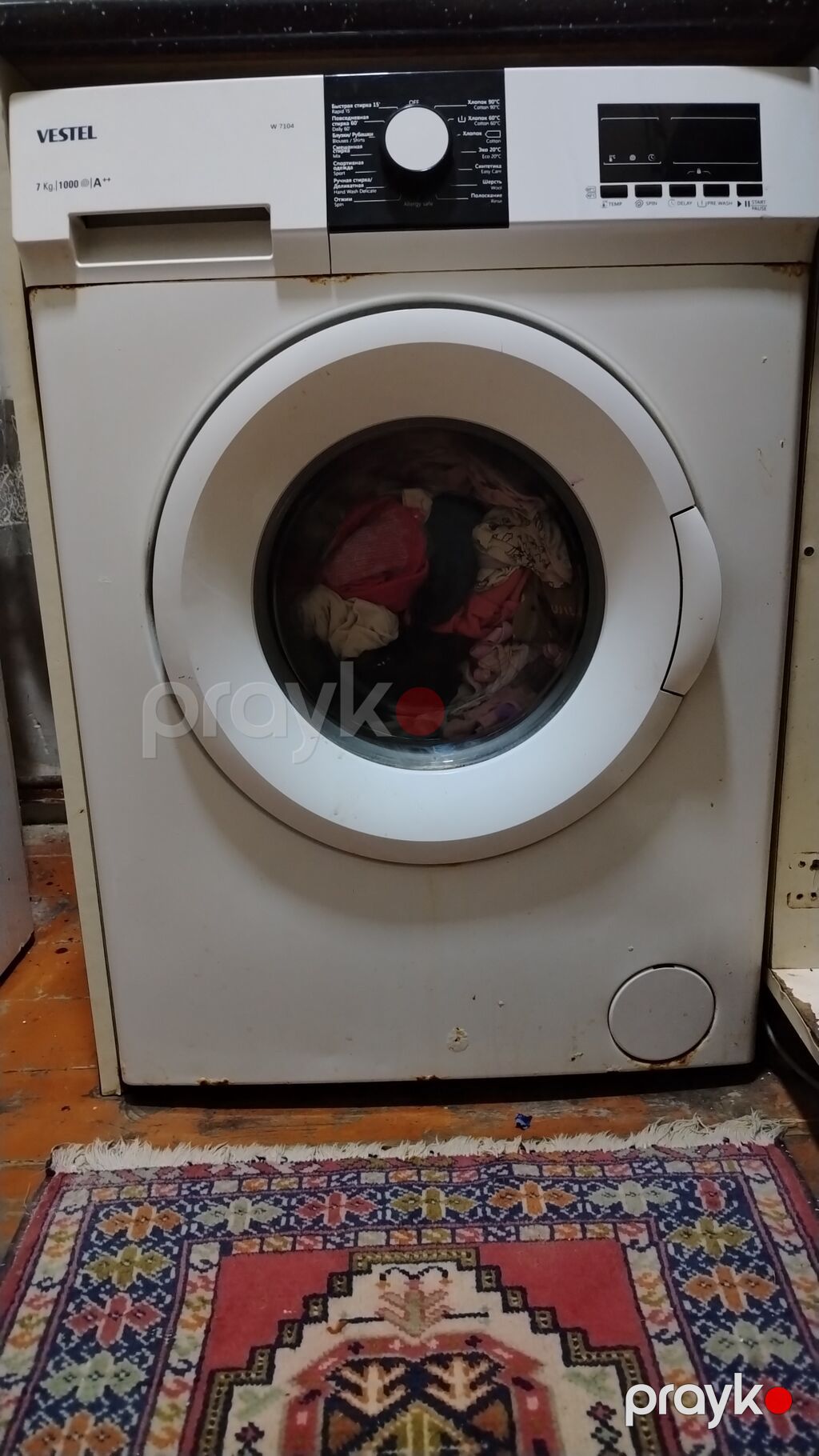 Paltaryuyan maşın Vestel, 7 kq, İşlənmiş, Kredit yoxdur, Ünvandan götürmə — Çamaşır maşınları, Bakı (2)