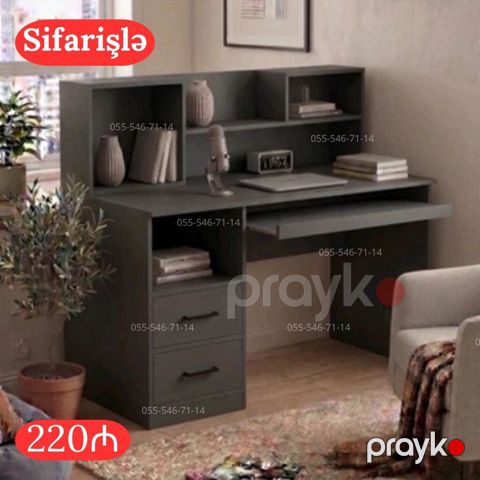 Künc masa, Polkalı, Siyirməli, MDF — Bakı