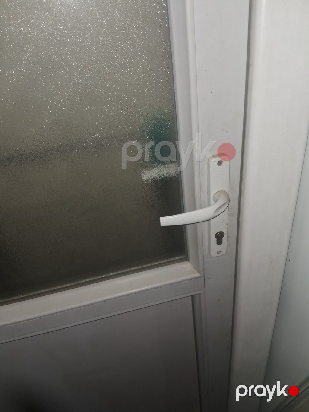 PVC qapı – şüşəli model - Material: ağ rəngli PVC profil — Pəncərələr, qapılar, balkonlar, Bakı (2)