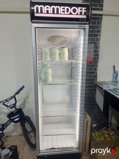 Zıman ticarət vitrini – tək qapılı şüşəli soyuducu - Model: VR375L-A — Bakı