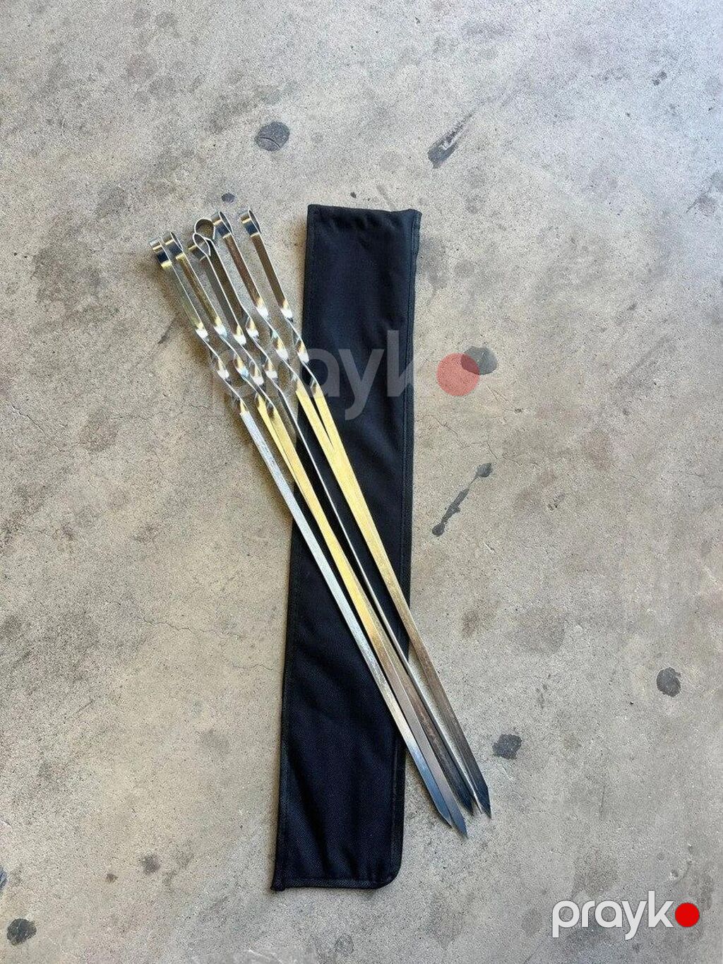 Şiş tikə 1.0x60sm 6pcs parçada Bu 6 ədədli şiş tikə dəsti, mükəmməl — Mangal və aksesuarları, Bakı (4)
