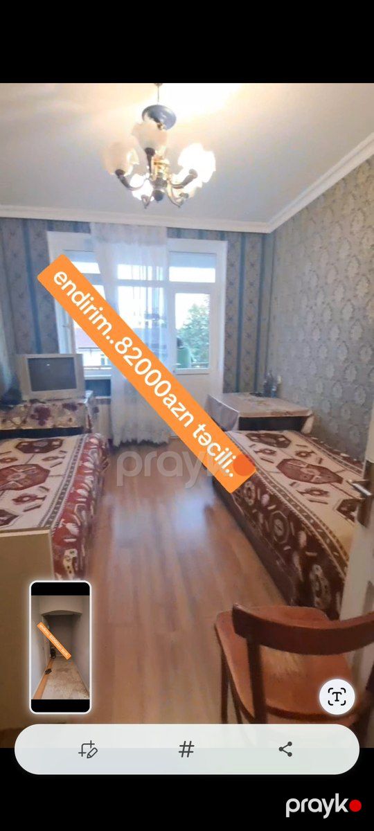 3-otaqlı mənzil, Şəki ş., 90 m² — Mənzil, Şəki (8)