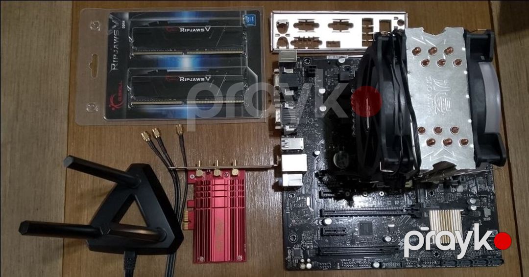 Asus A320/Ryzen 2600x/ DDR32GB/ WiFI — Masaüstü kompüterlər, Bakı (2)