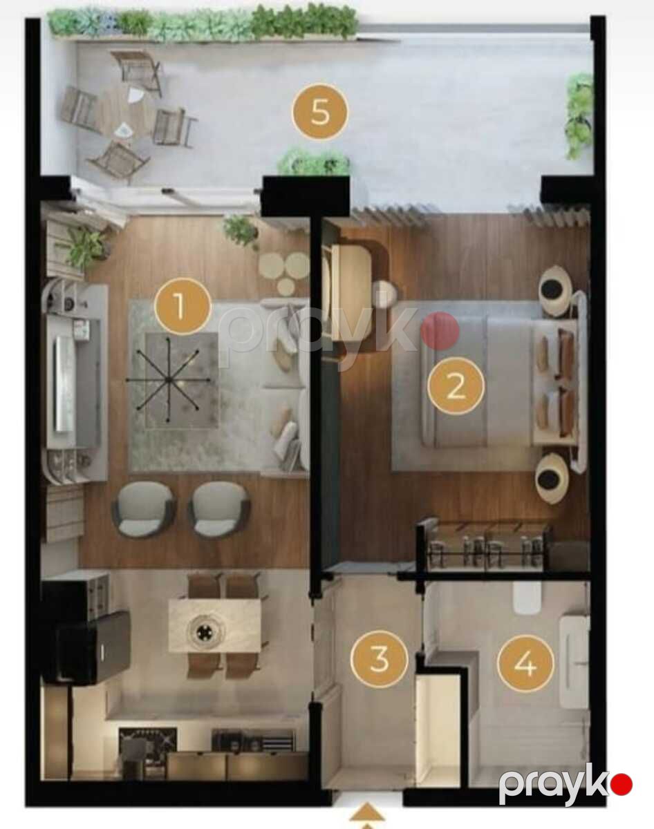 Satılır 2 otaqlı yeni tikili 72.2 m² — Mənzil, Bakı (10)