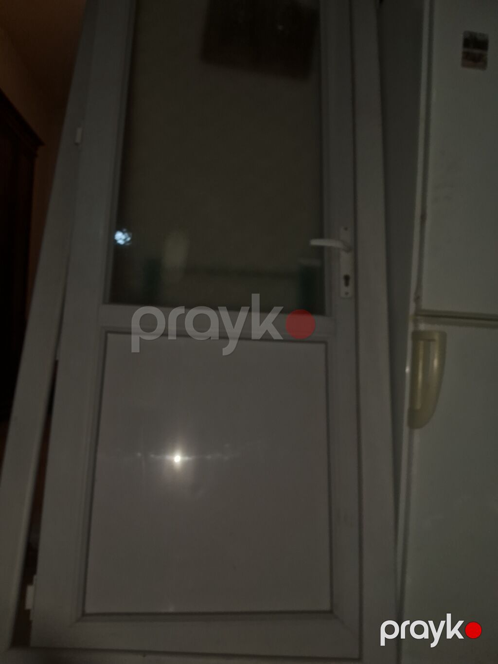 PVC qapı – şüşəli model - Material: ağ rəngli PVC profil — Pəncərələr, qapılar, balkonlar, Bakı (3)