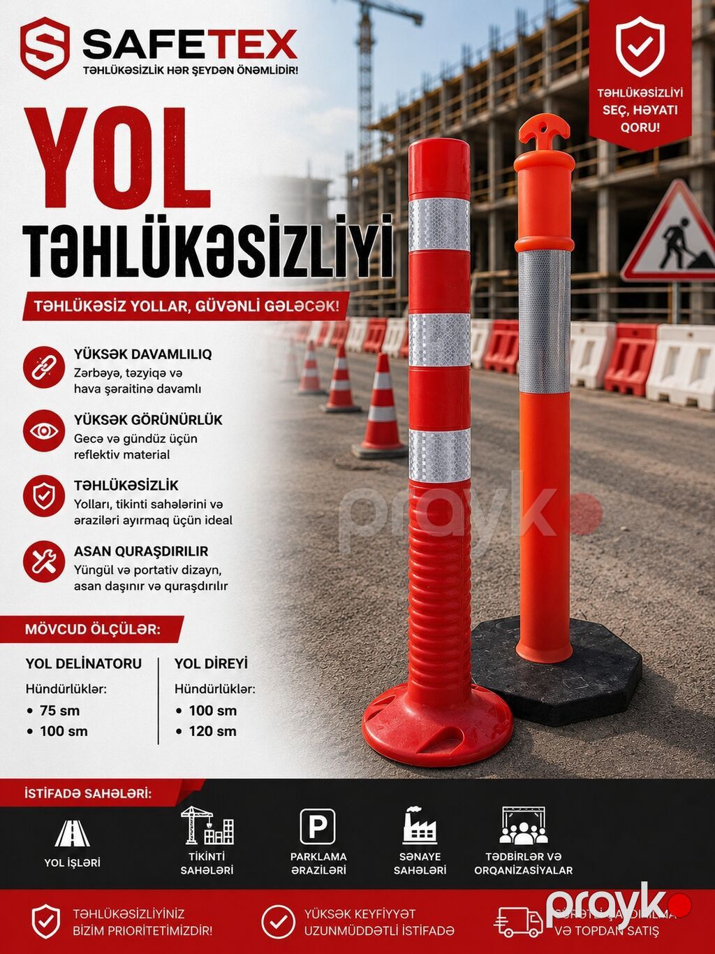 Safe TEX yol və parklanma təhlükəsizliyi məhsulları 1) No Parking — Avtoşoför dəstləri, Bakı (2)