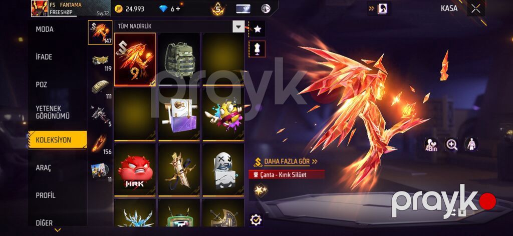 Məhsul: Free Fire (Garena) oyunu üçün dolu oyun hesabı – “Fantamaz” — Şəxsi əşyalar, Bakı (3)
