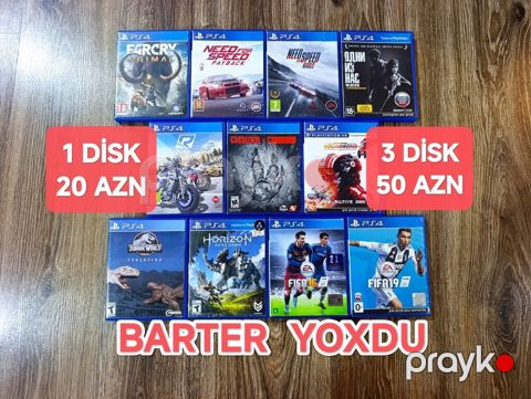 1disk=20azn/3disk= 50azn/Mağaza deyil Qiymətə görə və s. boşuna — Bakı