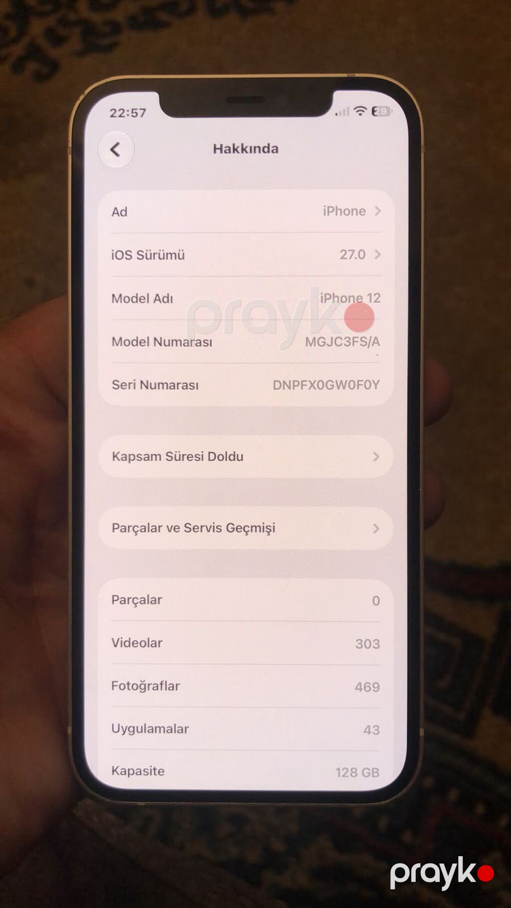 IPhone 12, 128 GB, Ağ, Face ID — Apple iPhone, Bakı (7)