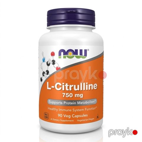 NOW Foods L-Citrulline 750 mg 90 Kapsul — Bakı