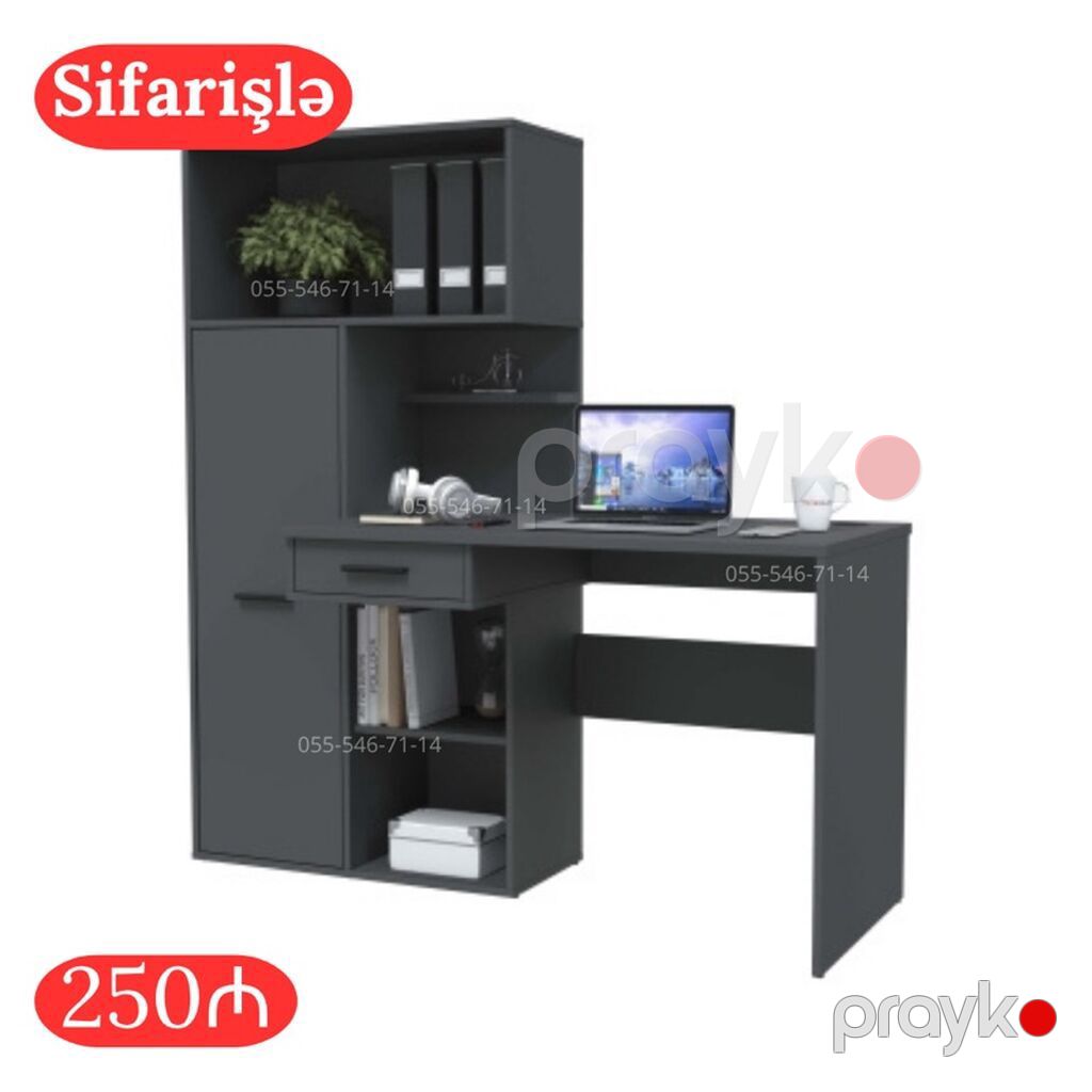 Oğlan və qız üçün, Yeni, Siyirməli, Yazı masası, Stulsuz — Masalar, stol və stullar, Bakı (10)