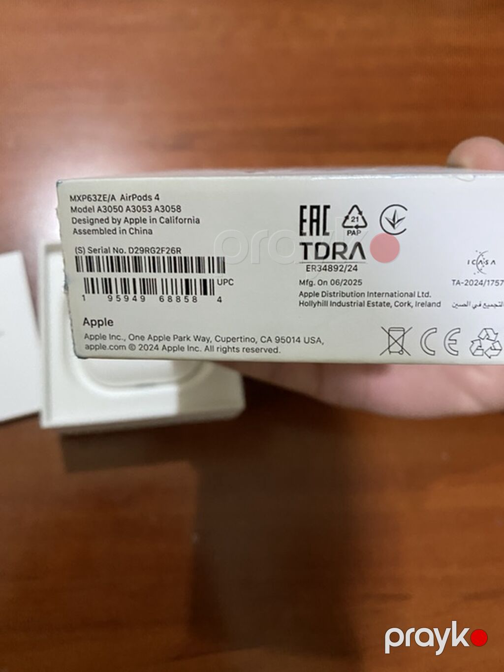 Apple AirPods 4 Original heçbir problemi yoxdur qutusu ilə birlikdə — Qulaqcıqlar, Bakı (2)