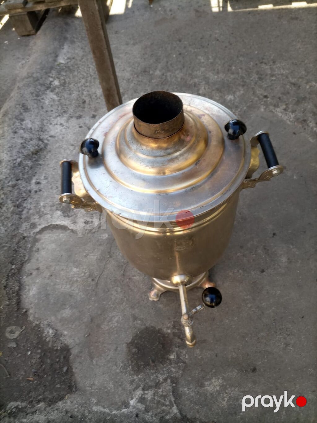 Klassik metal samovar - Material: qalın divarlı mis/pirinç korpus — Samovarlar, Bakı (2)