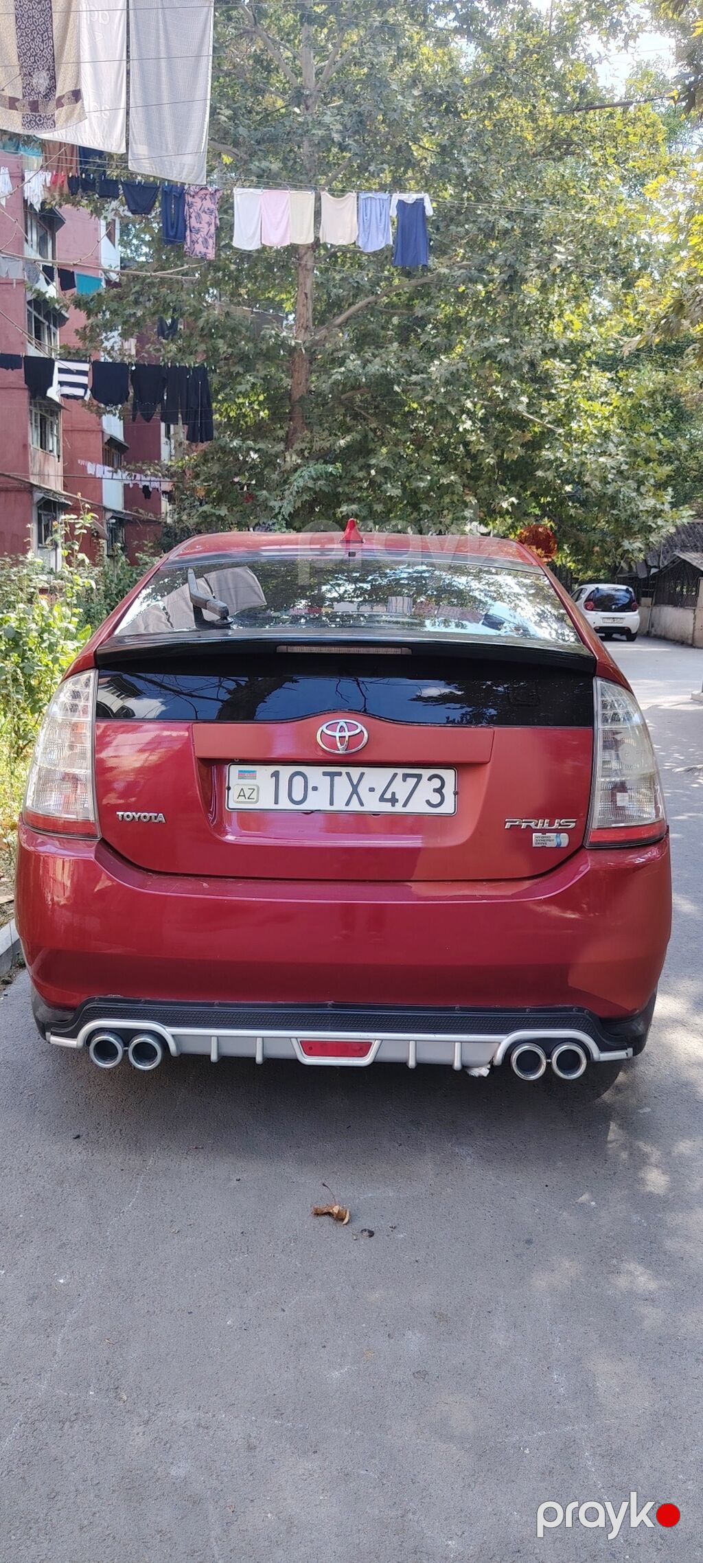 Toyota Prius (XW20) hibrid hetçbek - Rəng: Tünd qırmızı - Kuzov: 5 — Avtomobillər, Mingəçevir (3)