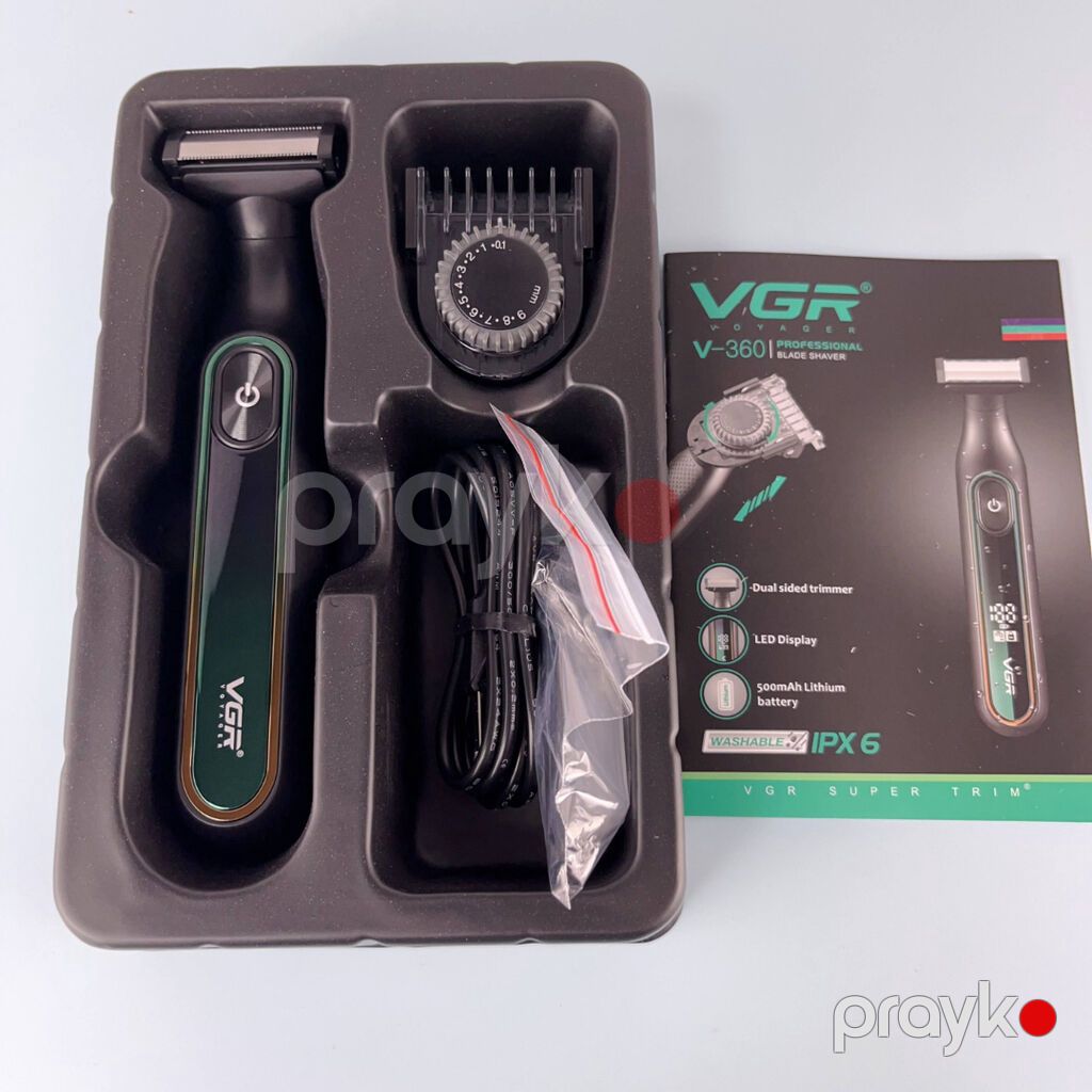 Elektrikli Ülgüc VGR 360 Üzqırxan Bütün məhsularımız Yenidir və — Usturalar, trimmerler və epilyatorlar, Bakı (10)