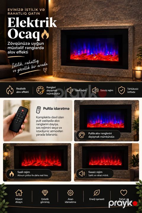 Elektrik Ocaq – evinizə istilik, rahatlıq və gözəllik qatın — Digah