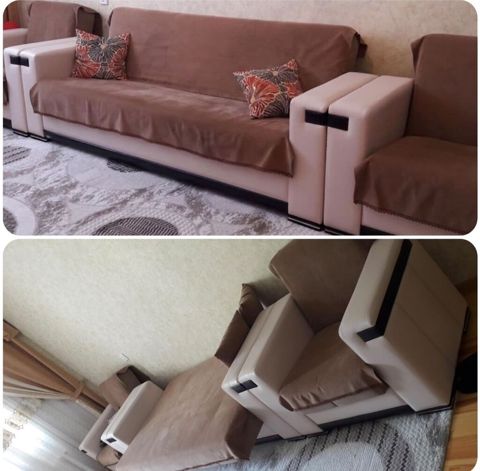 İşlənmiş, Divan, 2 kreslo, Bazalı, Açılan — Aişə Xanım — Yumşaq mebel dəstləri