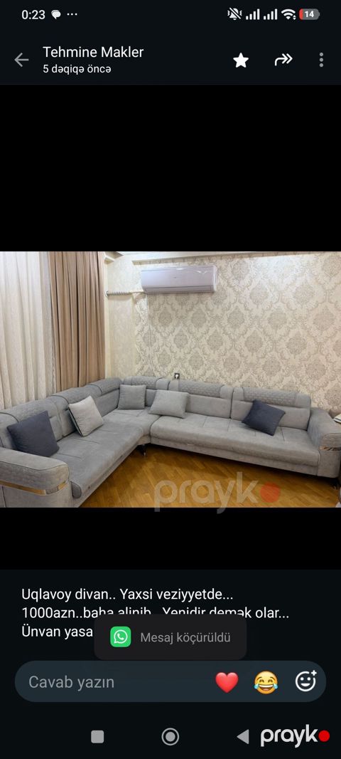 Uqlavoy divan. Yaxsi veziyyetde. 1000azn. baha alinib. Yenidir — Bakı