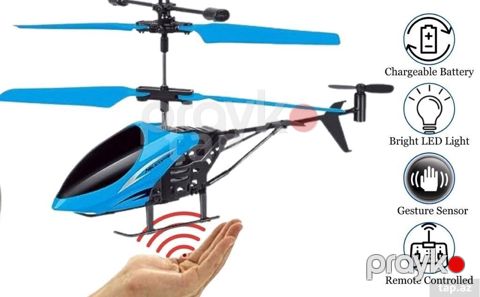 Uşaqlar üçün hərəkətə həssas mini helikopter oyuncağı - Rəng