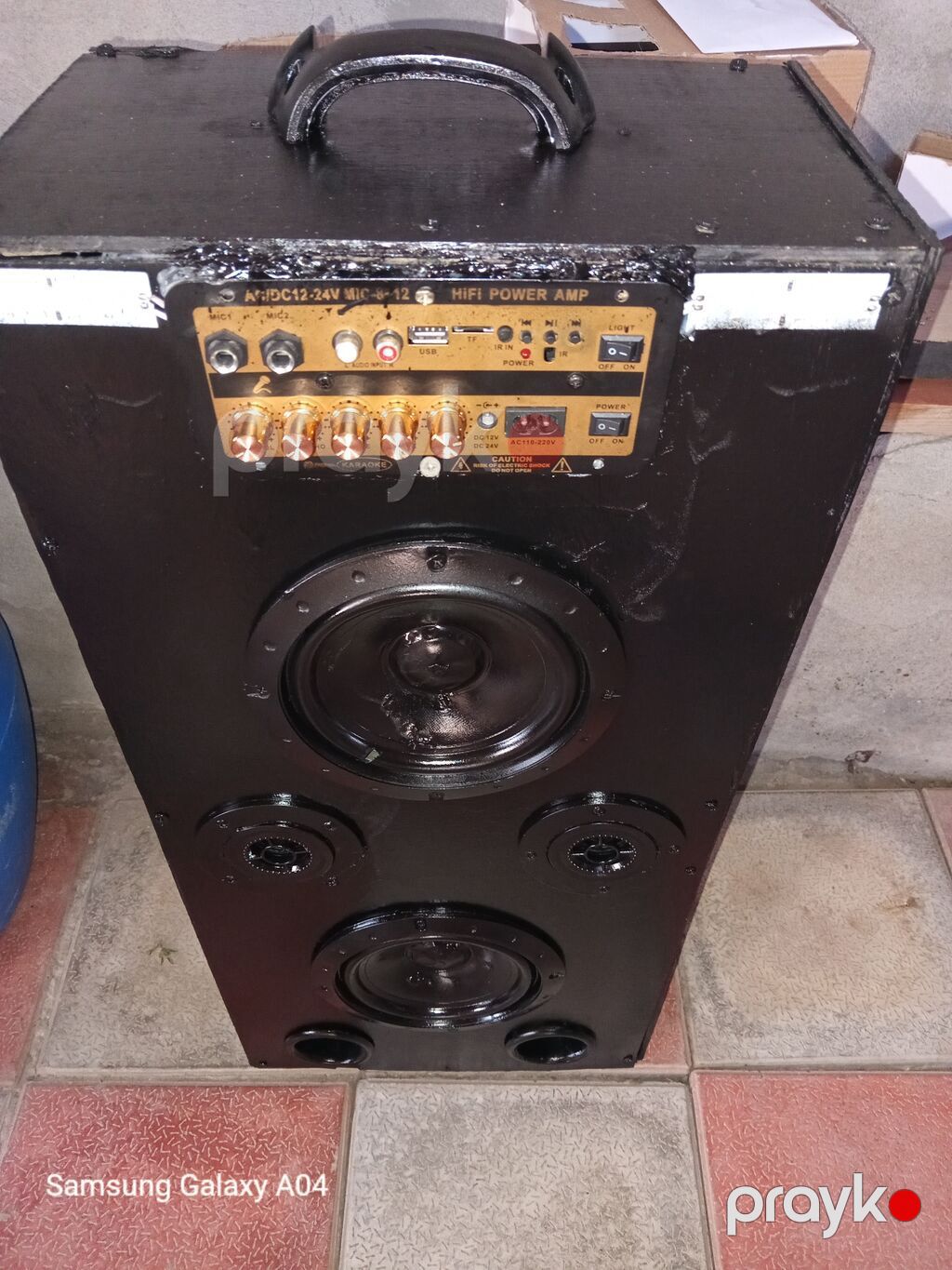 Karaoke funksiyalı aktiv akustik sistem - Üst panel: Hıfı Power AMP — Karaoke, İsmayıllı (2)