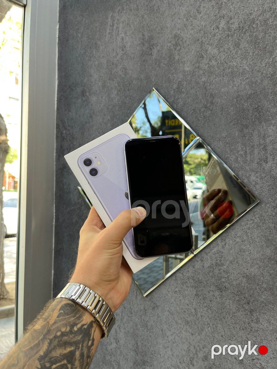 Apple iPhone 11 Purple 128GB/4GB — Smartfonlar, Bakı (3)