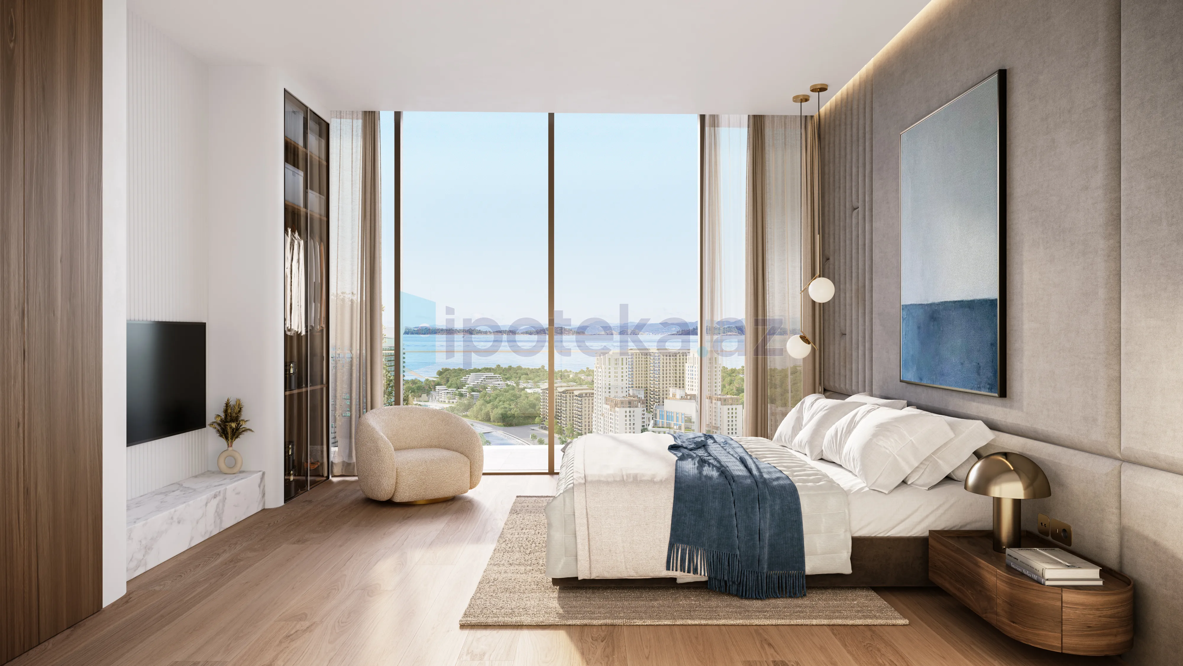 Satılır: 1 Otaq, Yeni tikili, Sabunçu r., Nardaran q., 29.90 m² — Mənzil (4)
