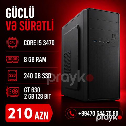 2 ci el super ideal vezyetde komputerler teze kimi Core i5 3470 8