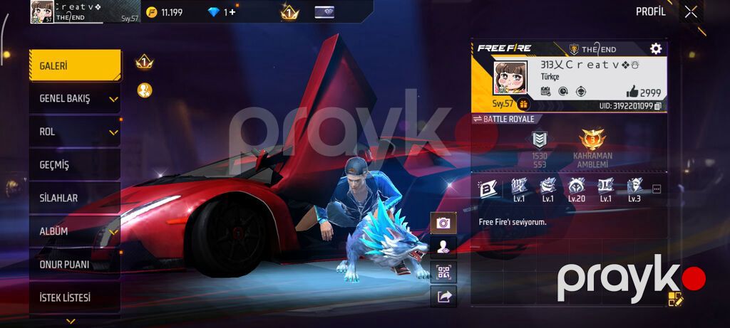 Məhsul: Free Fire oyun hesabı Təsvir: - Köhnə, dəyərinə görə çox ucuz — Avtomobillər, Bakı (3)