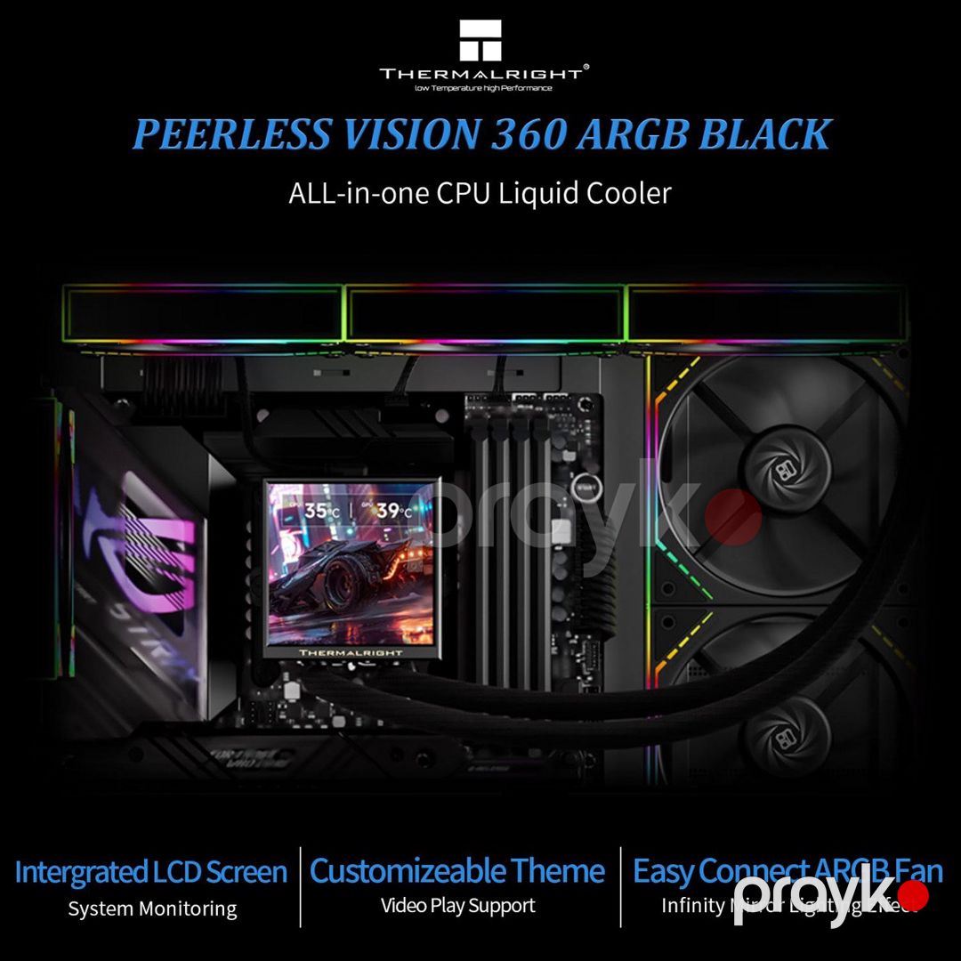 Maye soyutma "ThermalRight Peerless Vision 360 UB BK Argb" — Kompüterlər və noutbuklar, Bakı (5)
