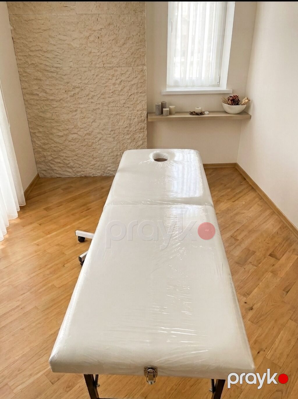 Masaj/Estetik üçün qatlanan masa - Rəng: ağ - Üst hissə: yumşaq — Mebel, Sumqayıt (2)