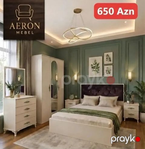 Yataq otağı dəsti – Aeron Mebel Qiymət: 650 AZN (şəkildə göstərilib) — Xırdalan