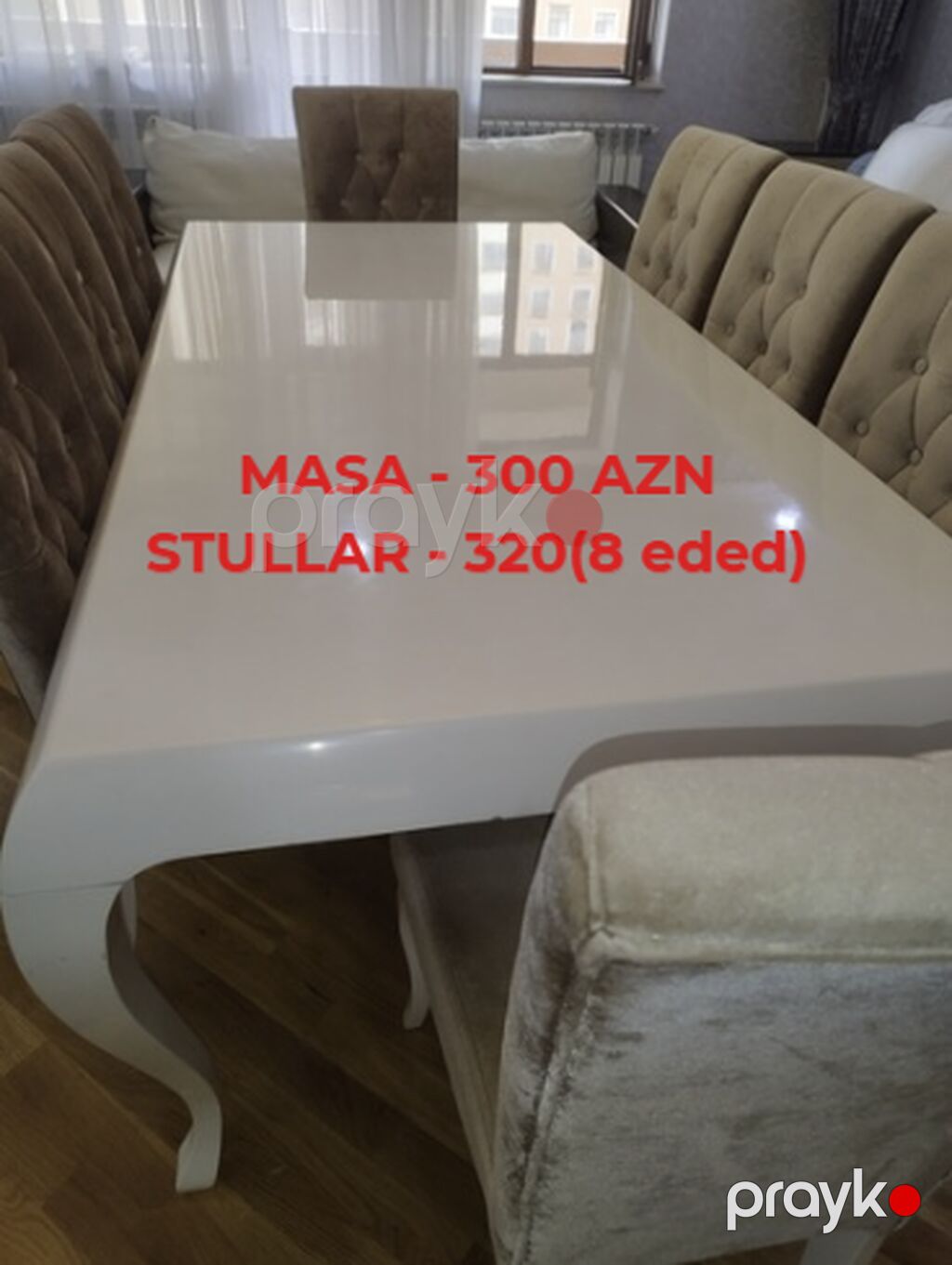 Mebel dəsti – detallı təsvir 1) Ağ divan – 300 AZN - 2 nəfərlik — Qonaq otağı üçün, Bakı (5)