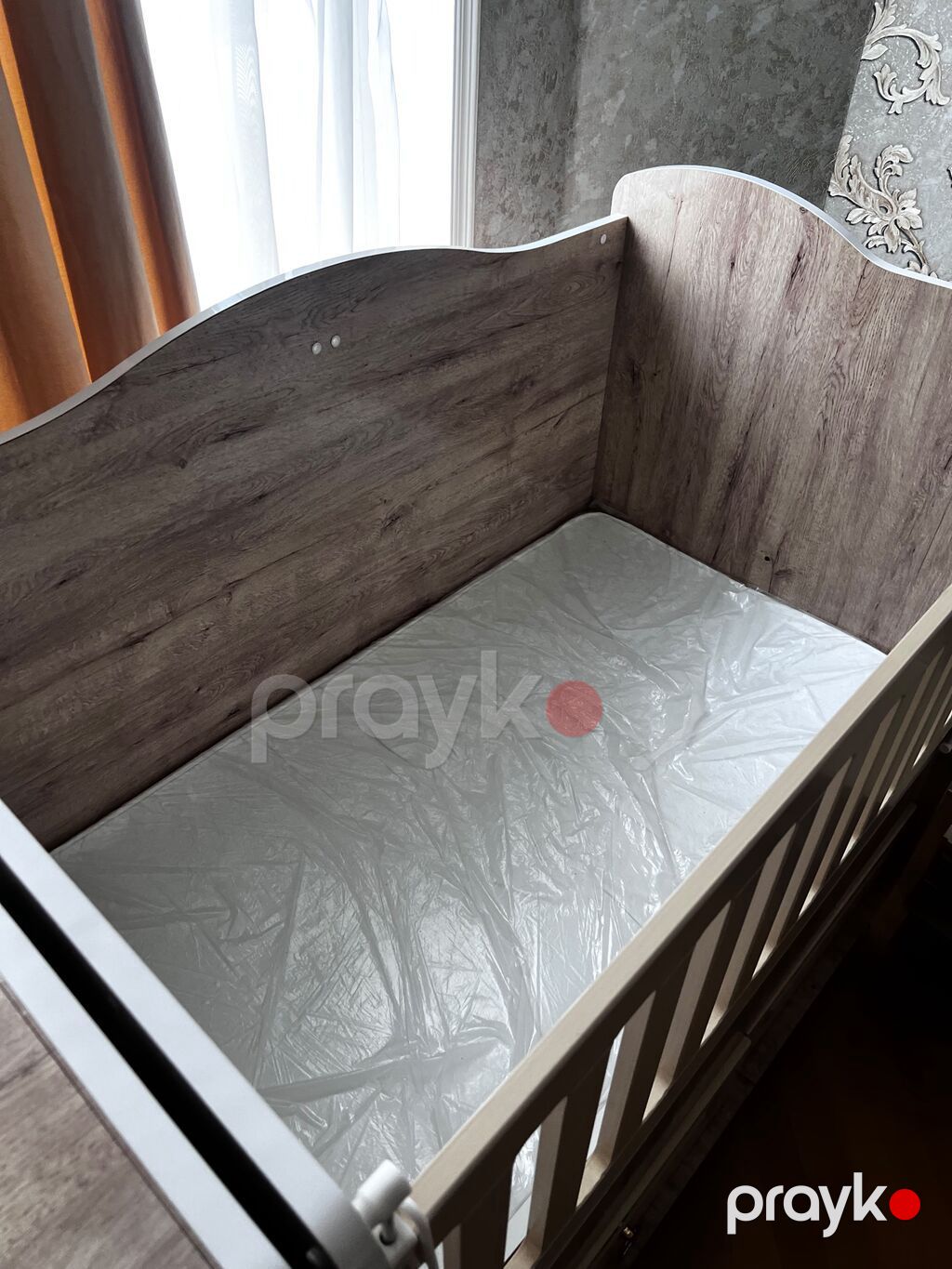 Oğlan və qız üçün, İşlənmiş, Dördbucaq, Beşik, Dəstsiz, Matras ilə, Yellənmə mexanizmsiz — Bəşikləri, Masazır (2)