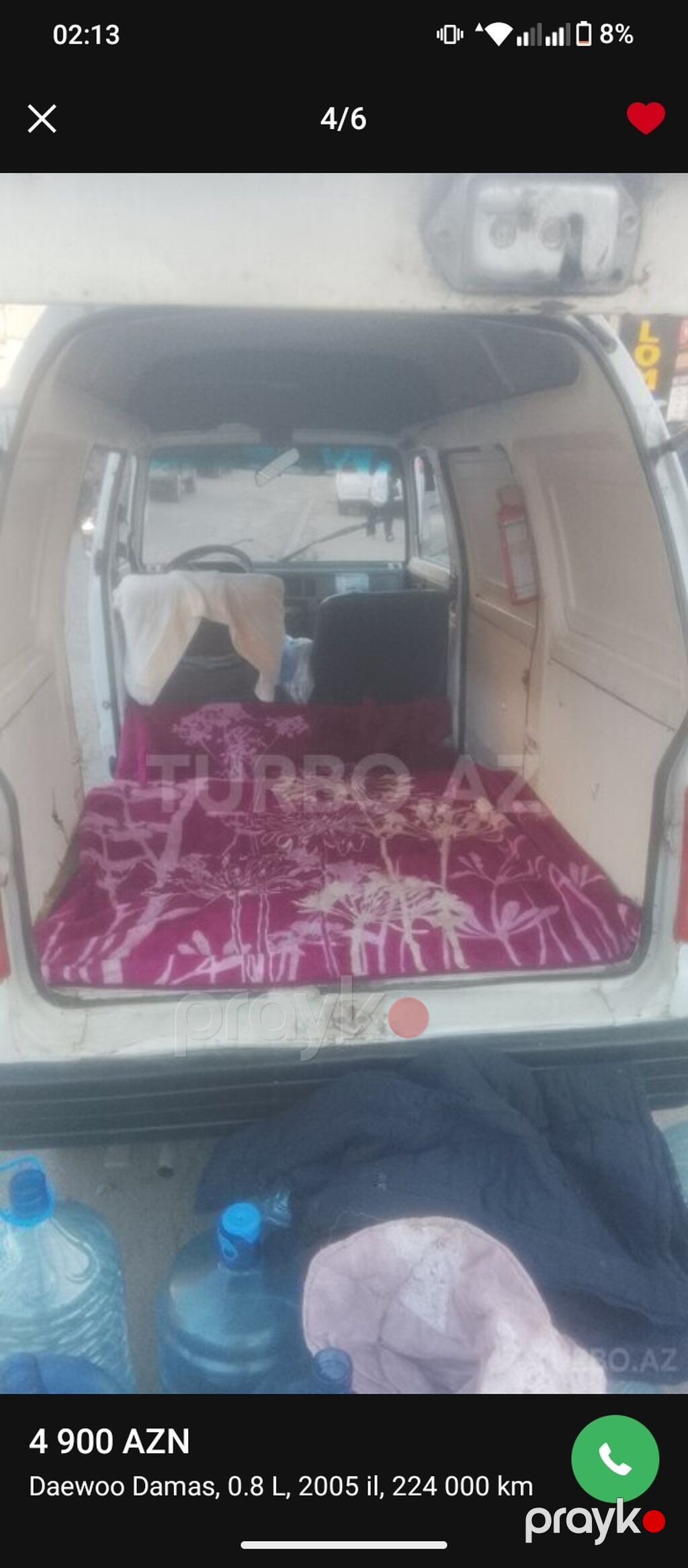 Daewoo Damas: 0.8 l 2005 il Van body type — Avtomobillər, Masazır (4)