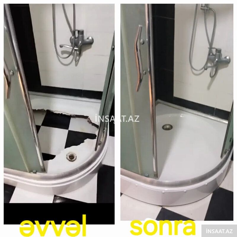 Poddon Duş altlıgı, vanna — Duş kabin və bölmələr, Bakı (4)