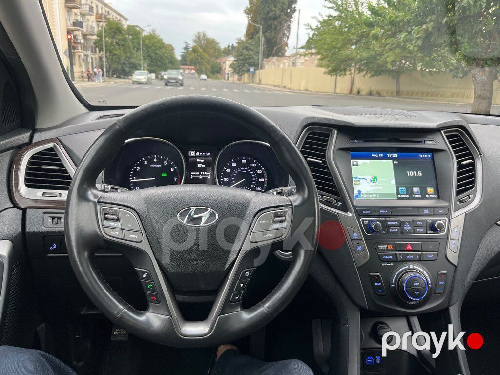 Hyundai Santa Fe, 2.0 L, 2017 il, 180 729 km — Avtomobillər, Gəncə (11)