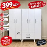 Sərfəli Mebel Təklifi *5qapılı Dolab* Ölçü: 200×47×200 — sabina mobilya — Mebel