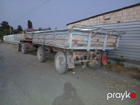 Kənd təsərrüfatı üçün ikioxlu qoşqu (traktor üçün) - Tip: yük daşıyan — Bərdə