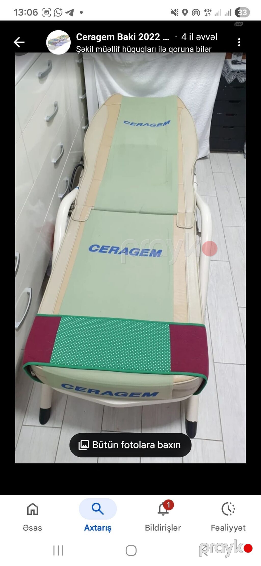 Ceragem Master CGM-M3500 masaj və termal terapiya çarpayısı Məhsul — Masaj aparatları, Sumqayıt (2)