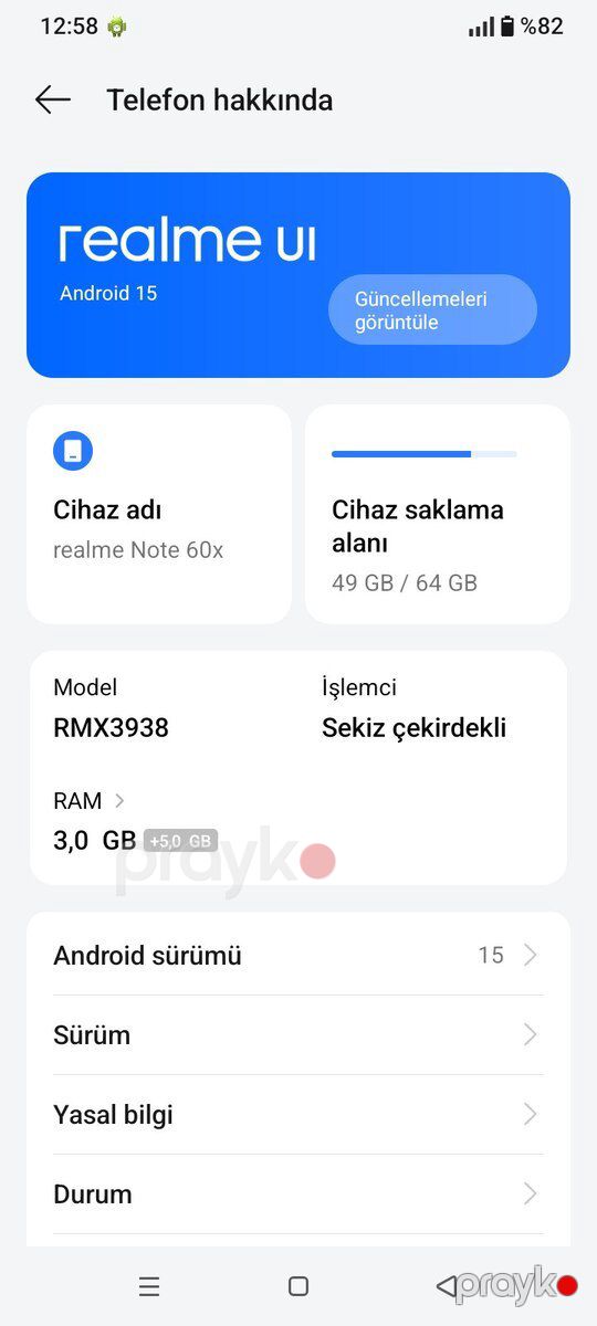 Realme Note 60 Voyage Blue 64GB/4GB — Smartfonlar, Şəki (4)